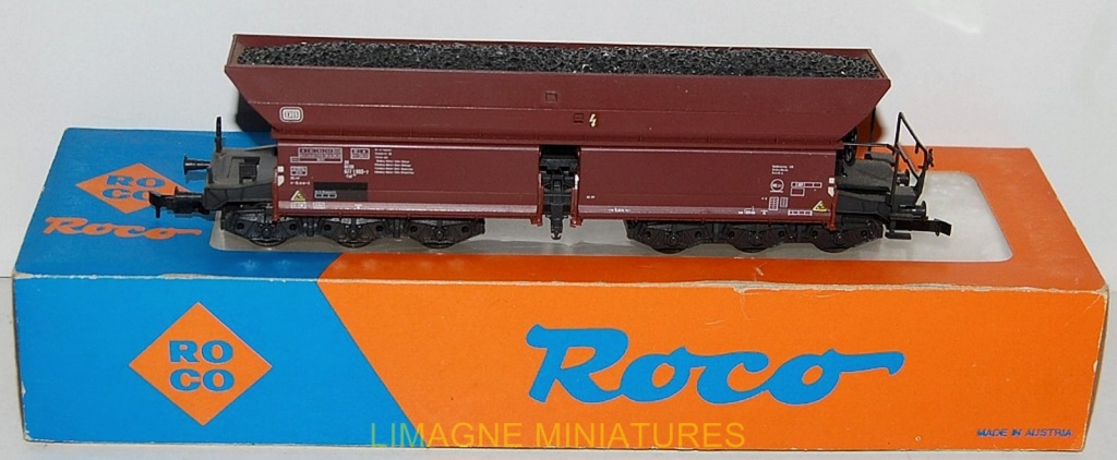 Wagon-trémie Grande Capacité DB - Roco Autriche HO 1/87, Modèle 4370 B, Occasion